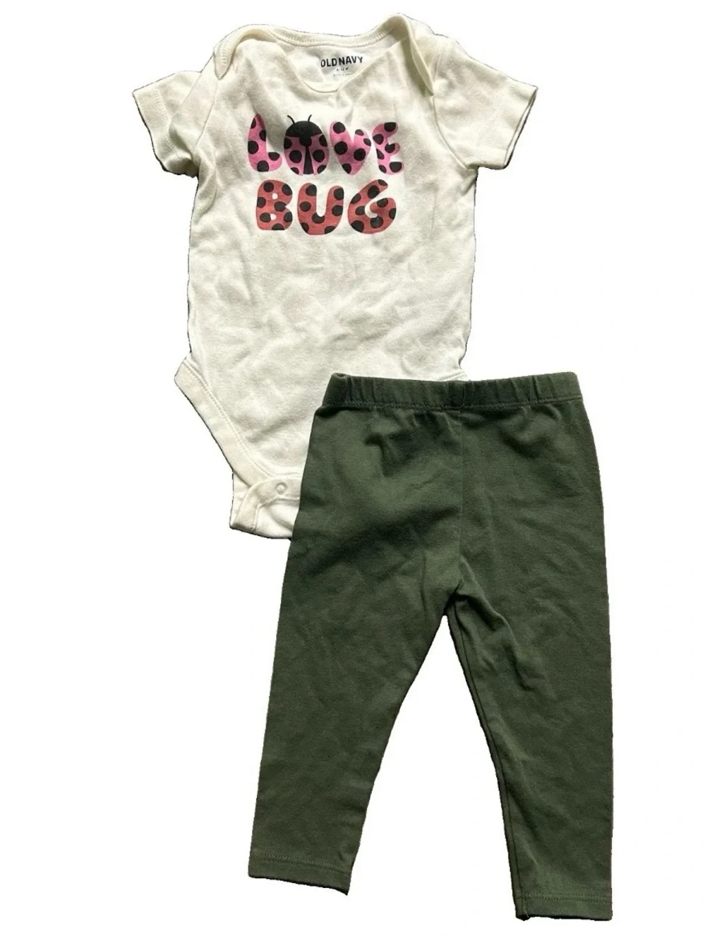 Baby Girl Clothing Matching Set Life Is Good Pants Bodysuits Size 6-9 Months